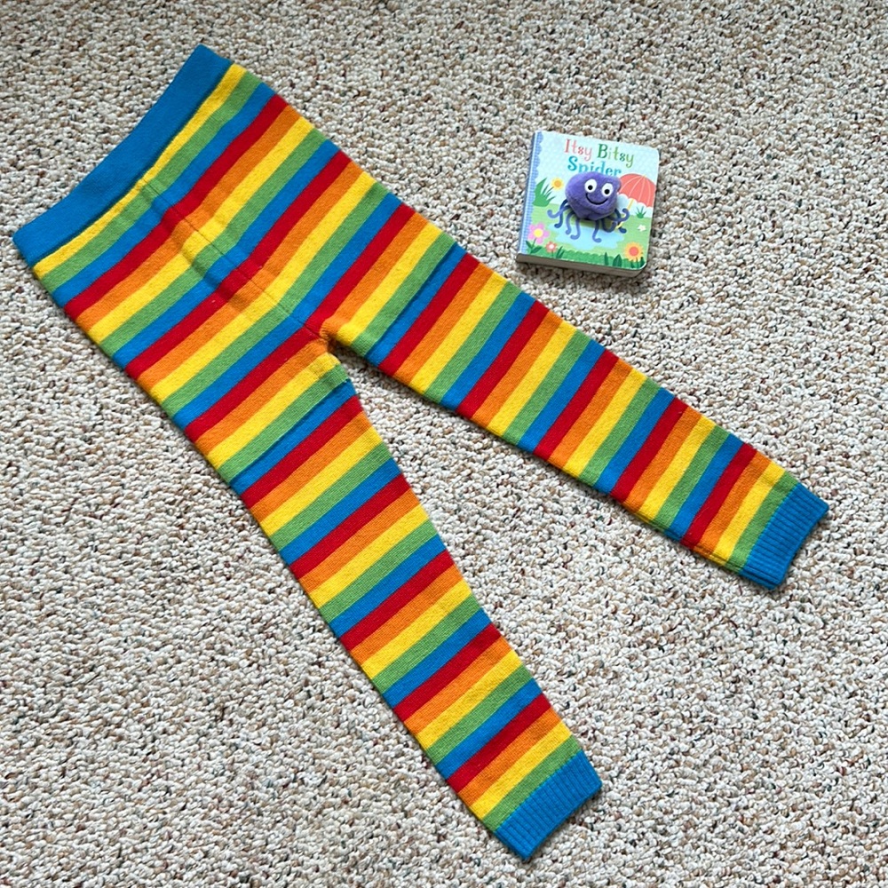 Sloomb rainbow pants! 100% Marino Wool! 🌈